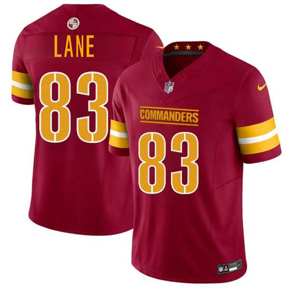 Men & Women & Youth Washington Commanders #83 Jaylin Lane Burgundy 2025 Draft F.U.S.E. Vapor Limited Stitched Jersey